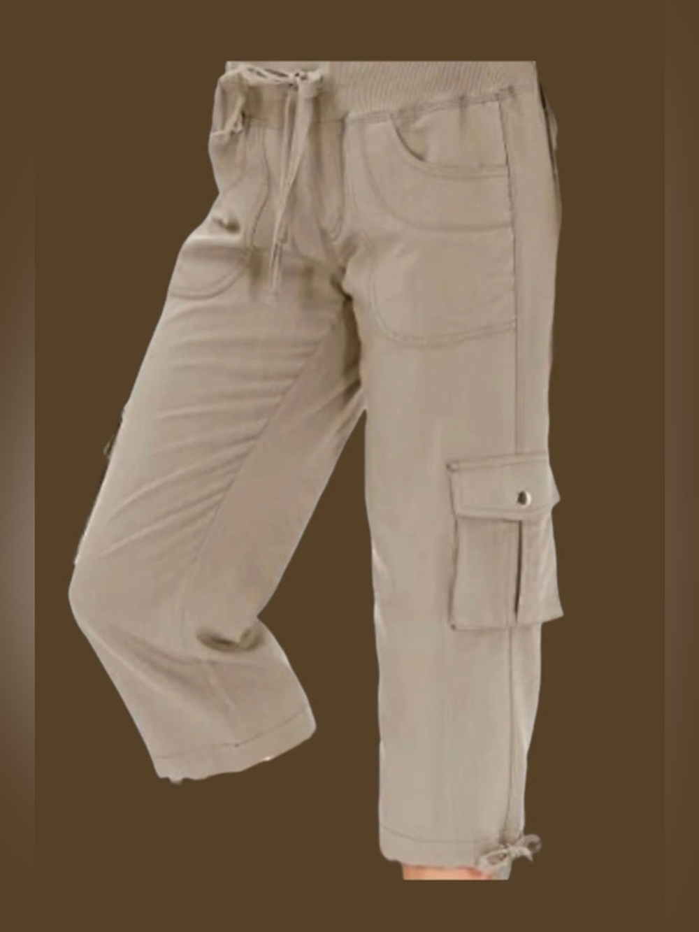 NWT MoFiz Women's Hiking Capri Cargo Pants XL Khaki
XL / US 16-18